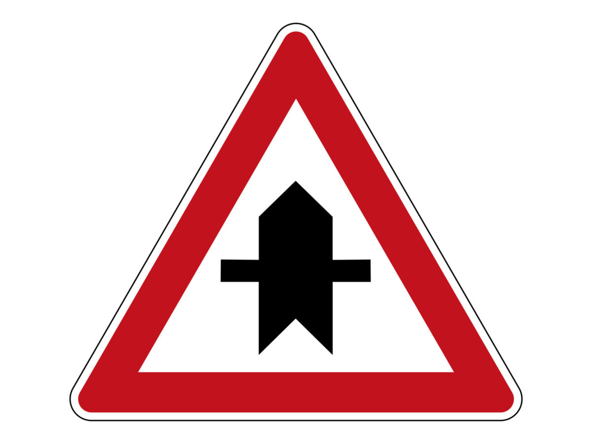 Verkehrszeichen 301 Vorfahrt Radfahrausbildung Grundschule